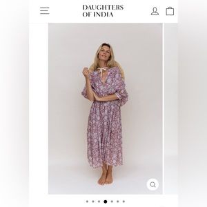 Daughters of India Kyra Midi Dress in Musk